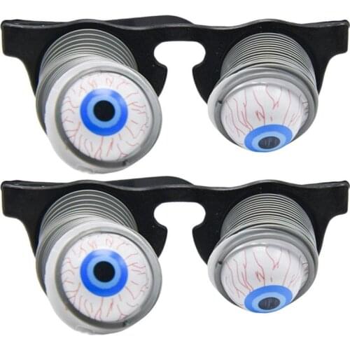 Halloween Funny Personality Scary Horror Eyeball Dropping Glasses Personality Tricky Prank Eyes Joke Gags Toy Dropshipping