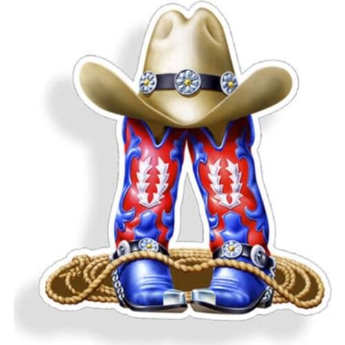 Wonderful Cowgirl Cowgirl Boots Shoes Hat Rope Sticker Horse Cup Laptop Window Bumper Decal
