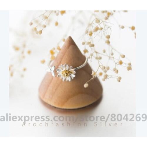 Fashion Jewelry Women Adjustable Opening Ring Latest Flower Opening Ring Women Dress Accessories Jewelry Rings