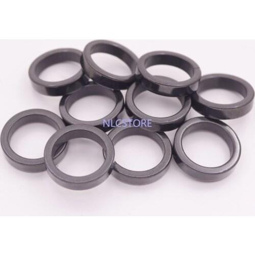 10 PCS Natural Black Hematite Wrap Ring 5mmX24mm Jewelry 7.5# Magnetic Therapy