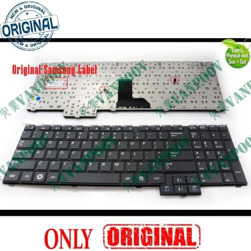 100% Original New US Notebook Laptop keyboard for Samsung R620 R618 R517 R523 R525 R528 R530 RV508 RV510 P580 P530 Black
