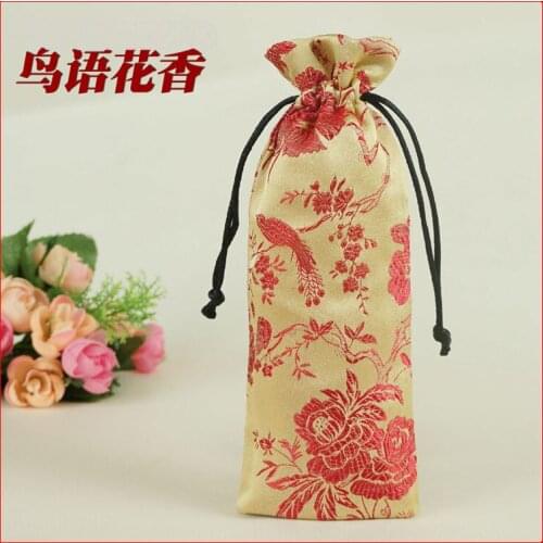 100 pieces/lot) high quality Silks and satins fabric bag gift