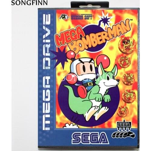 16 bit MD Memory Card With Box for Sega Mega Drive for Genesis Megadrive - Mega Bomberman EU