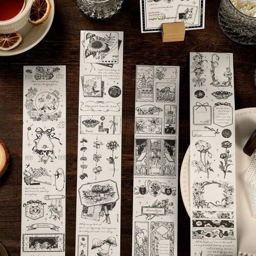 16PCS/LOT day and night tour series stationery sticker Creative decoration DIY shared outfit paper washi masking tape sticker