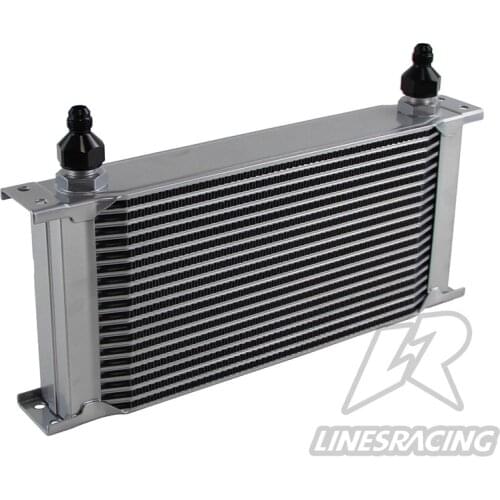 19Row AN8 Stacked Plate Oil Cooler 6AN Adapter Universal Aluminium Radiator