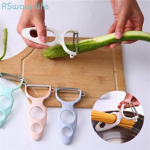3Pcs Creative Wire Cutter Stainless Steel Scraper Multi-function Vegetable And Fruit Peeler For Kitchen Appliances