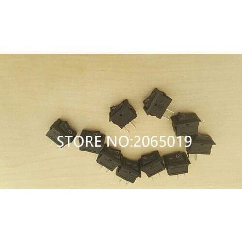 30PCS AC 250V 3A 2Pin ON/OFF I/O SPST Snap in Mini Boat Rocker Switch