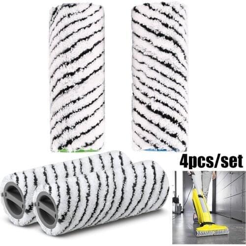 4 Pcs For Karcher FC7 Cordless Premium Cordless Microfiber Window Washer Tools Roller Brush Stone Rollers