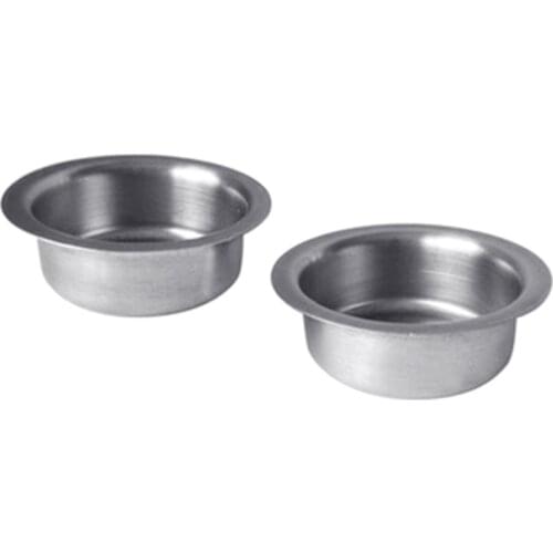 5pcs Luxury Candle Cup Jar Container Empty Storage Stainless Steel Tealight Holder Wedding Party Bar Decoration