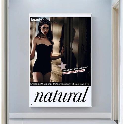 Astrid Berges-Frisbey Sexy Model Pretty Girl Swimsuit Pose Wall Silk Cloth HD Poster Art Home Decoration Gift