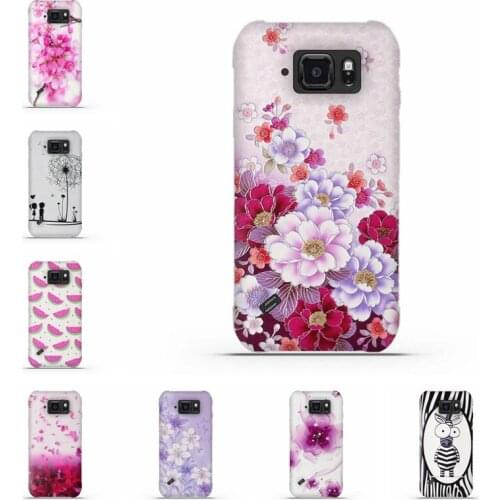 Case For Samsung Galaxy S6 Active Case Soft TPU Printed Abstract Flower Painting Fundas For Samsung Galaxy S6 Active G890 Cover