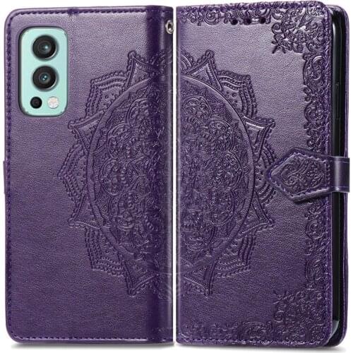 Wallet Case For Oneplus Nord 2 5G Case Back Bag Floral Filp TPU Leather Cover For Oneplus Nord 2 Case For Oneplus Nord 2 Cover