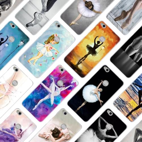 MLLSE Ballet Ballerina ballet slippers Case Cover for Huawei NOVA 3 3i 4 Honor V20 8X 8A 7A Pro 7X 7C 7S 8 9 10 Lite Play Hot