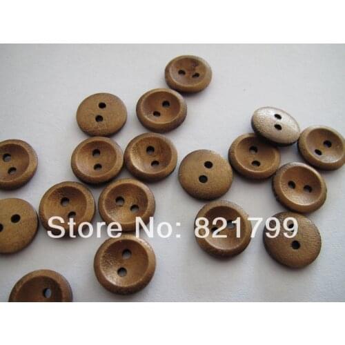 18L wood button for babay cloth 2 holes wooden butto for polo blouse fashion button