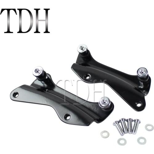For Harley Touring FLHR FLHX 2014-2017 Black 4 Point Docking Hardware kit Detachable Backrest Luggage Rack Mounting Hardware