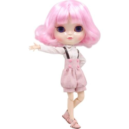 ICY Fortune Days factory doll azone joint body 30cm white skin Soft pink cute short hair DIY sd gift toy