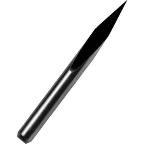 HUHAO 5pcs 4mm Dia., 60 Angle, 0.2mm Tip, 3 Edge Carbide Woodworking Tools, for CNC Router Machine