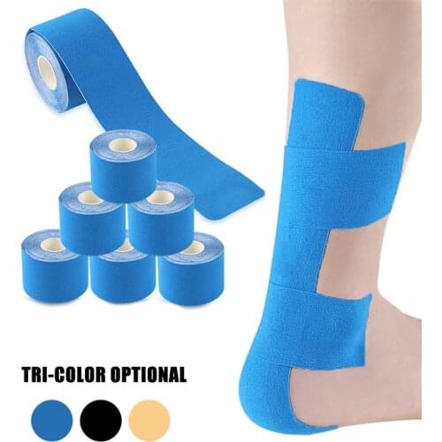 5M Kinesiology Tape Muscle Bandage Roll Cotton Elastic Knee Tape Kinesiology Waterproof Sports Fitness Gym Tape Muscle Pain