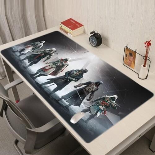 Assassins Creed Mousepad Desk Pad Kawaii Mouse Gamer Accessories Mause Cute Hot Anime Gaming Carpet Xxl Rug Large PC Cabinet