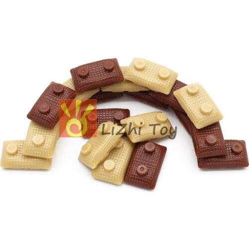 MOC Brick Military Equipment Army Sandbags DIY Enlighten Building Block Educational Toys Compatible with All Brands Particles