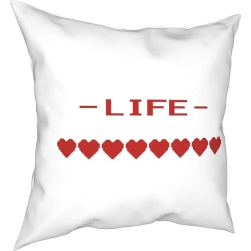 Video Game Heart Life Pillow Case Gamer Controller Gaming Console Cushion Covers Decorative Pillowcase for Home 40*40cm