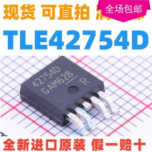 New 10pcs/lot TLE42754D 42754D TO252-5 450mA -42-45 V