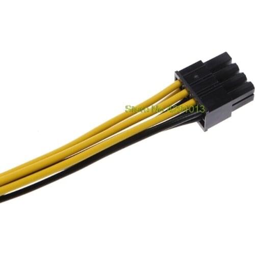 PCI Express PCI-E 6-Pin Female To 8-Pin Male Video Card Power Adapter Cable 18cm Drop Shipping Support