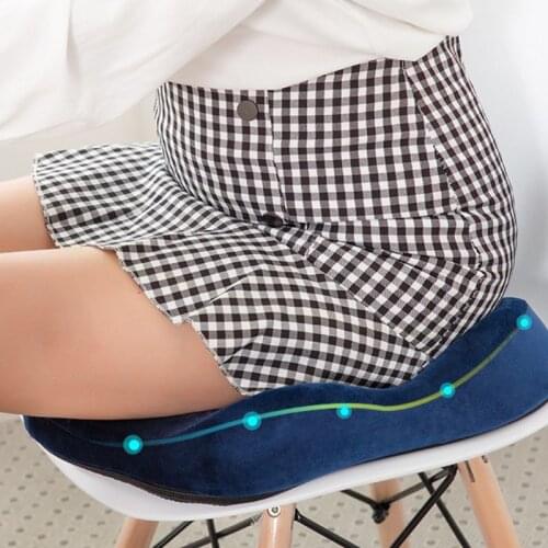 Seat Cushion Non Slip Orthopedic Memory Foam Seat Cushion for Car Office Chair Back Support Hot Sciatica Coccyx Tailbone Pain Re