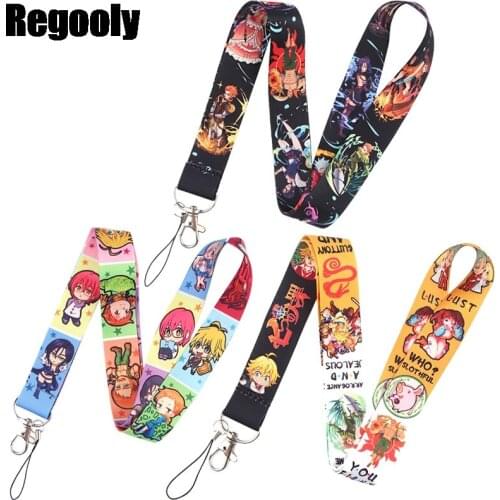 Se7en couple Keychain Lanyards Id Badge Holder ID Card Pass Gym Mobile Phone Badge Holder Key Strap webbings ribbons accessory