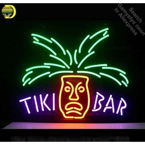 Tiki bar Neon Sign Restaurant neon bulbs Sign Club neon lights LOGO Sign Real glass Tube Handcraft Iconic Sign Display light vd