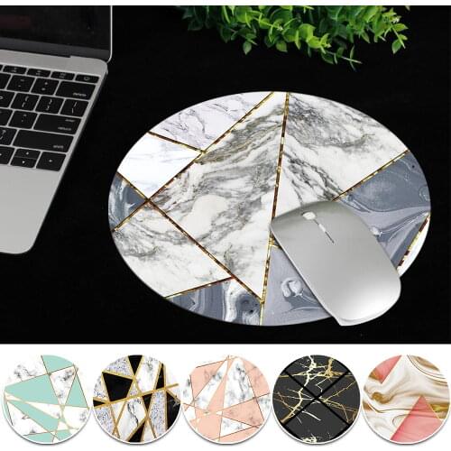 Waterproof Mouse Pad 22x22CM Gamer Mousepad PU Leather Desk Mat for Home/Office/Student Non-Slip Shape Series Gaming Mouse Pad