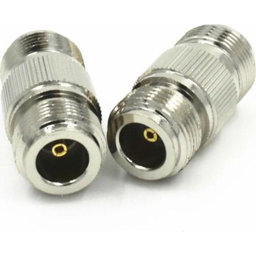 10PCS N female to N female plug RF coaxial connector straight nickel plated adapter new wholesale