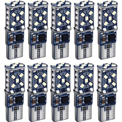 10x T10 LED W5W Canbus 194 168 Error Free LED Clearance Parking Light for BMW Audi Volvo Toyota Subaru Peugeot Nissan Kia Lada