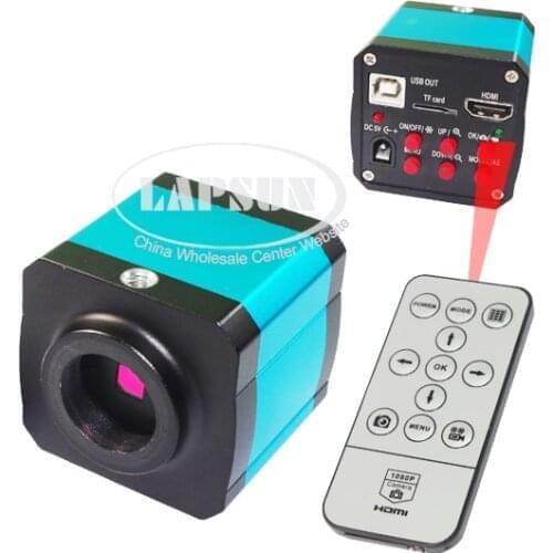 14MP 1080P CMOS HDMI HD USB Output Industry Lab PCB Soldering Microscope Camera C-mount Lens TF Card Video Recorder DVR