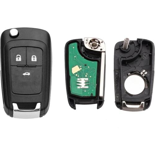 3 Buttons 433 MHz Car Remote Key For Opel Vauxhall Astra J, Corsa E, Insignia, Zafira C with ID46 / PCF7941 Chip HU100 Blade