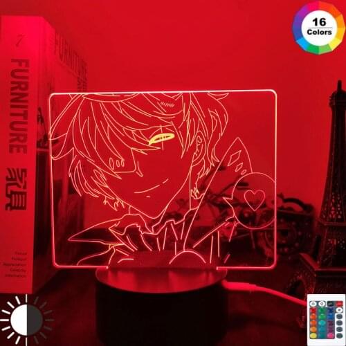 Anime 3d Light Bungo Stray Dogs Nikolai Gogol for Kids Bedroom Deco Night Light Manga Gift Table Led Night Lamp Bungo Stray Dogs