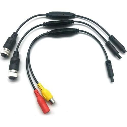 Car Video Cable RCA-4PIN For Car Rear View Camera Connect For Car Monitor DVD ,Free Shipping