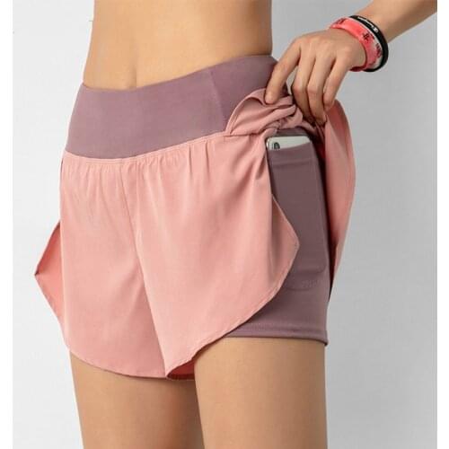 Seamless Short Fitness Workout Elastic Waist Running Tight Yoga Short Woman Sports Short Pink Gym Fitness Shorts Sportswear