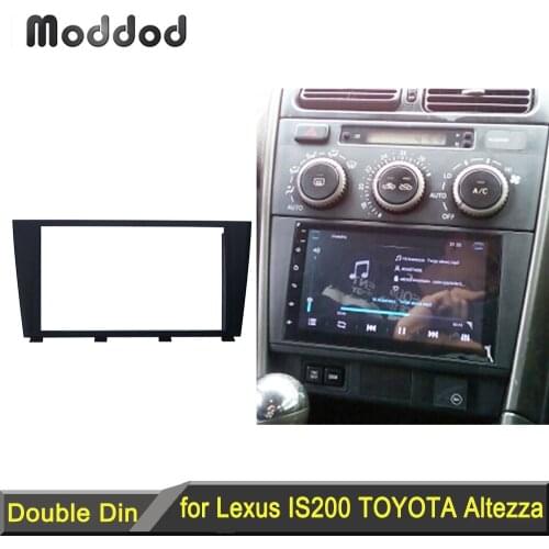 Double Din Fascia for Lexus IS200 Toyota Altezza Stereo Panel Radio DVD CD Mounting Installation Trim Kit