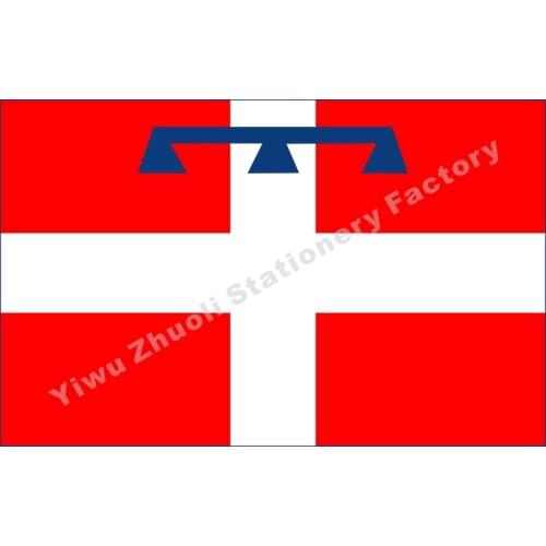 Italy Piedmont Flag 150X90cm (3x5FT) 120g 100D Polyester Double Stitched High Quality Banner Free Shipping