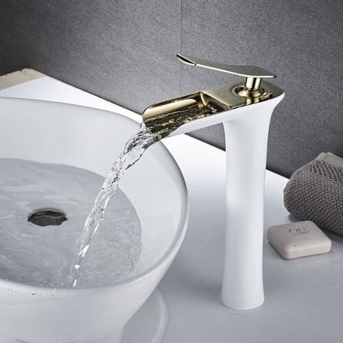 Haliaeetus White Bath Mixers