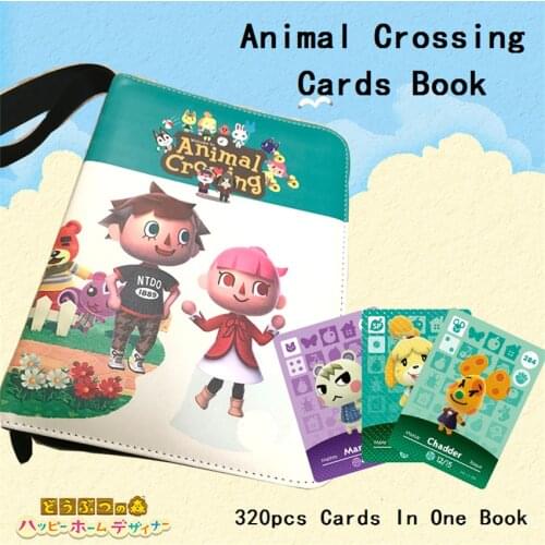 Gathering Animal Crossing Villagers Exquisite Leather Cover Cards Book For Standard Cards Linkage Card Book (Card Not Included)