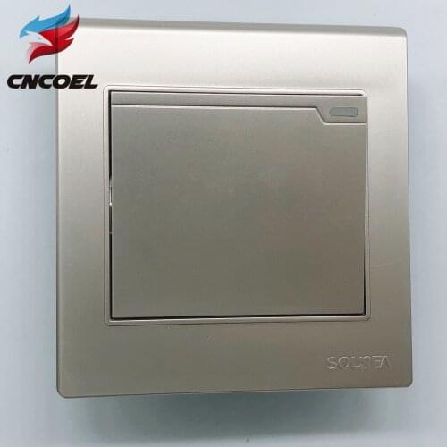 1 Gang 2 Way Push button switch Panel Light Switch On / Off Pass Through Wall Switch 10A