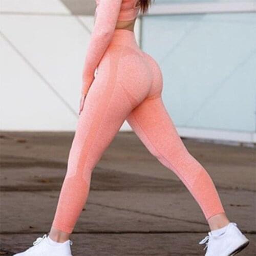 SALSPOR Push Up Leggings Women Seamless Fitness High Waist Sweatpant Stretchy Slim Fit Quick Dry Femme Ankle Length Legging