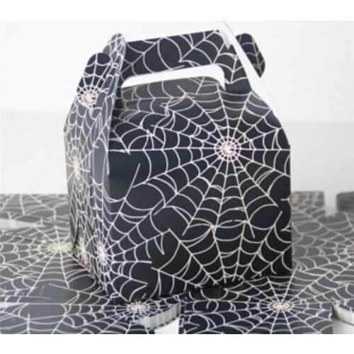 Hot Sell Creative Holiday Celebrations Favor Box European Halloween Party Supplies Spider Style Candy Box For Gift