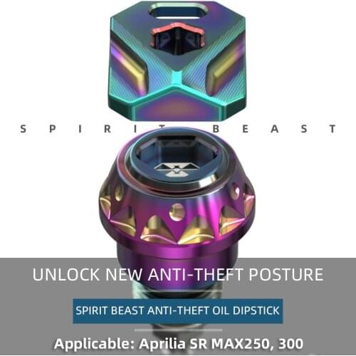 Suitable for Aprilia SR MAX 250 anti-theft oil dipstick modification accessories SR MAX 300 anti-pry oil level measurement ruler