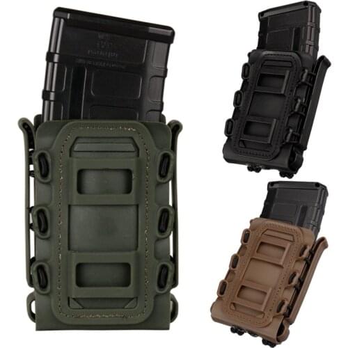 Soft Shell Rifle Pistol Mag Carrier 5.56mm 7.62mm Fastmag Pouch Molle Clip Tactical Hunting Military Airsoft Magazine Holster