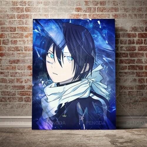 Canvas Prints Noragami Poster Wall Art Painting Japanese Cartoon Role Pictures Home Decor Cuadros Modular Framework Living Room
