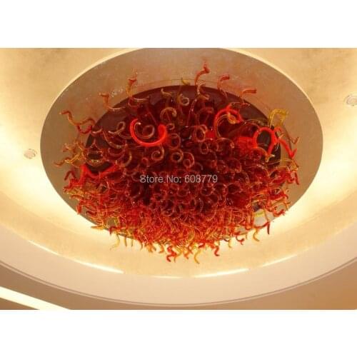 New Arrival Big Murano Glass Flush Mount Ceiling Light