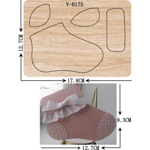 New sock wooden dies cutting dies for scrapbooking Multiple sizes V-8175